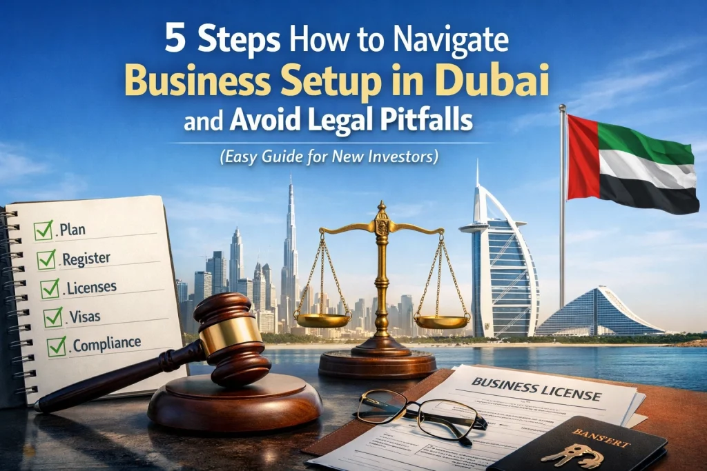 5 Steps How to Navigate Business Setup in Dubai and Avoid Legal Pitfalls (Easy Guide for New Investors)