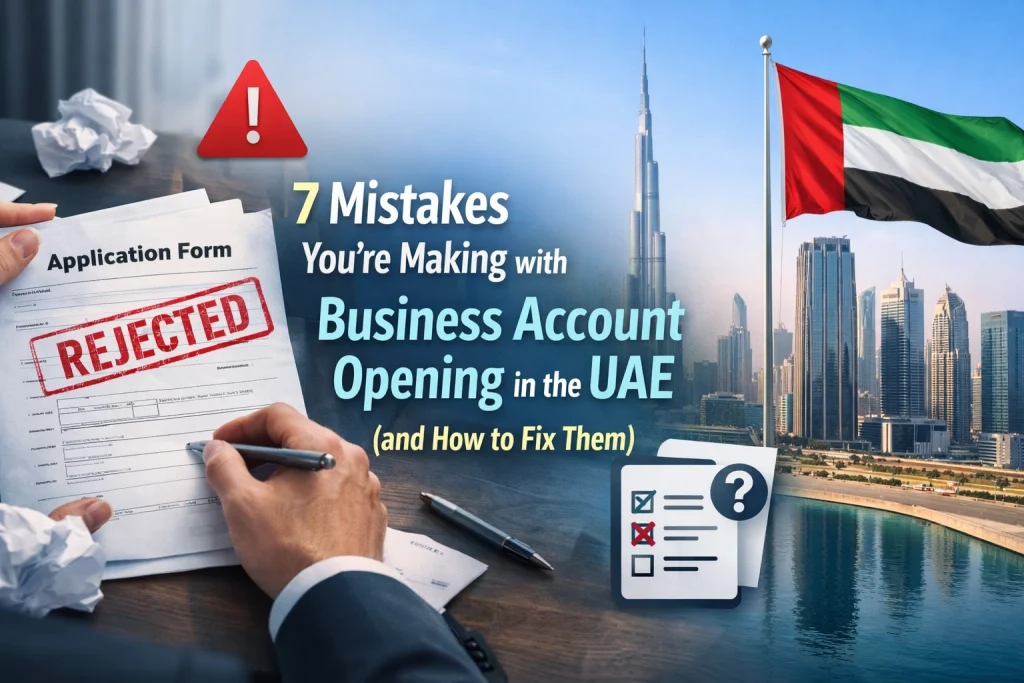 7 Mistakes You’re Making with Business Account Opening in the UAE (and How to Fix Them)