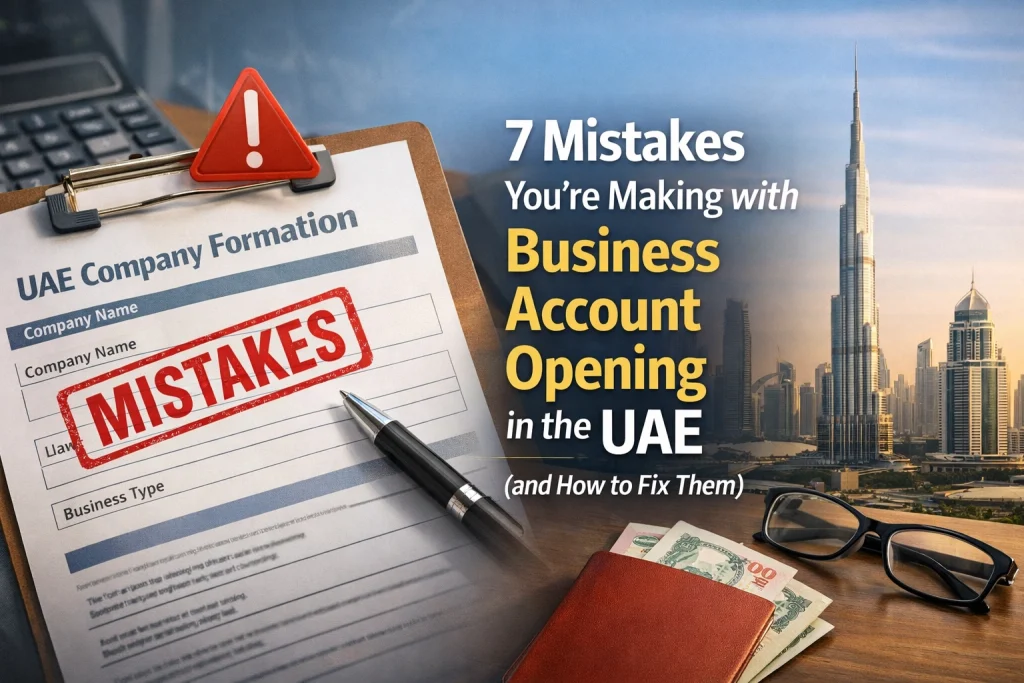 7 Mistakes You’re Making with Business Account Opening in the UAE (and How to Fix Them)