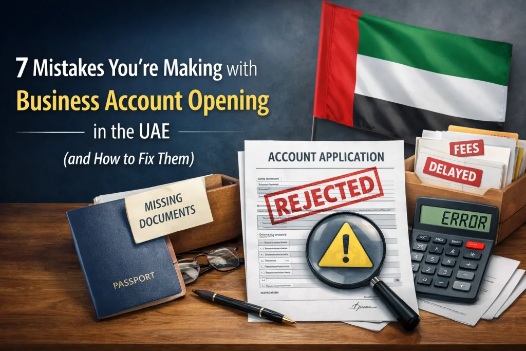 7 Mistakes You’re Making with Business Account Opening in the UAE (and How to Fix Them)