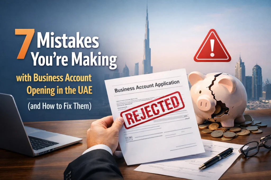 7 Mistakes You’re Making with Business Account Opening in the UAE (and How to Fix Them)