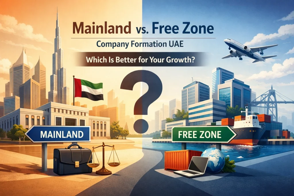 Mainland vs. Free Zone Company Formation UAE: Which Is Better for Your Growth?