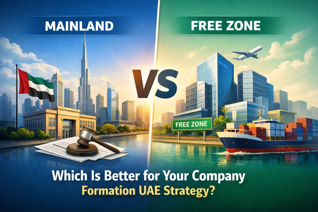 Mainland vs. Free Zone: Which Is Better for Your Company Formation UAE Strategy?