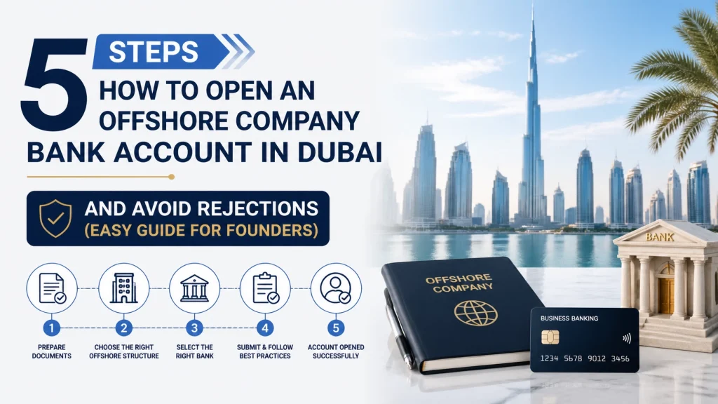 5 Steps How to Open an Offshore Company Bank Account in Dubai and Avoid Rejections (Easy Guide for Founders)