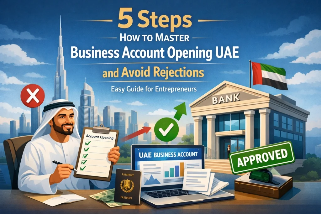 5 Steps How to Master Business Account Opening UAE and Avoid Rejections (Easy Guide for Entrepreneurs)