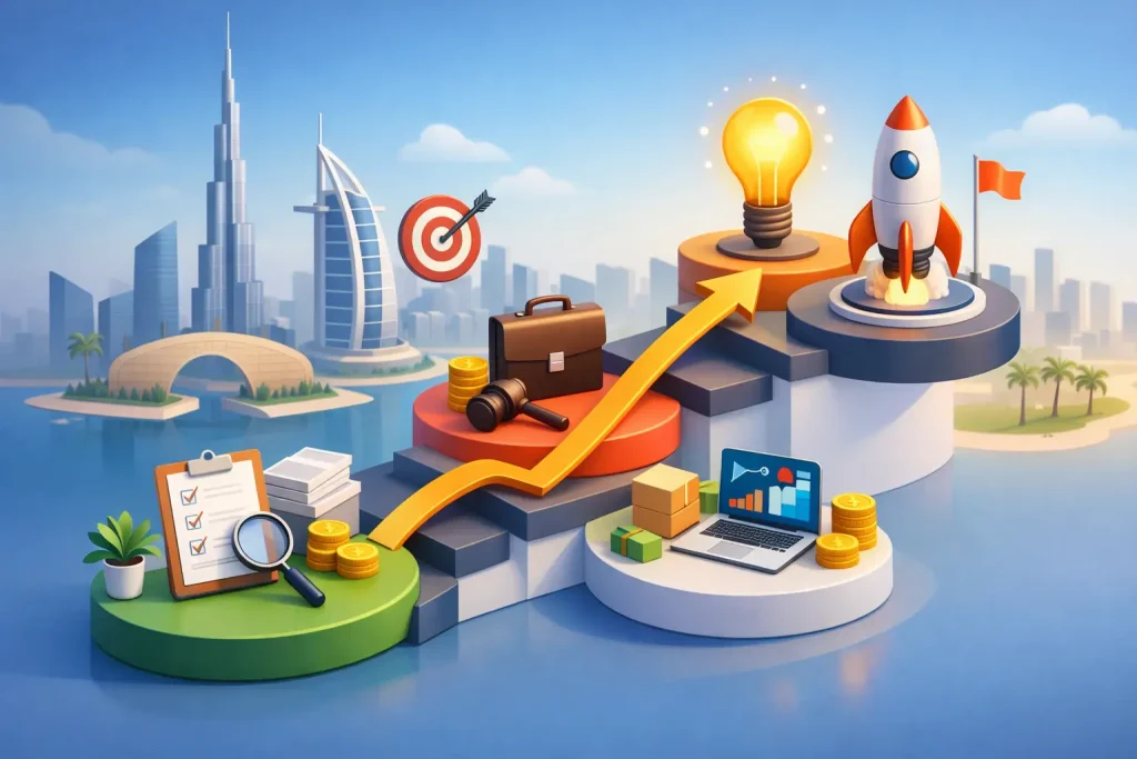 Startup Setup Timeline Example for UAE Founders